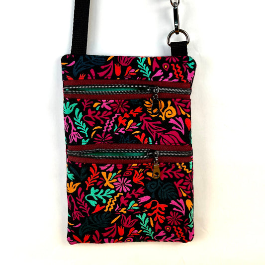 Mini Crossbody Bright Floral on Black