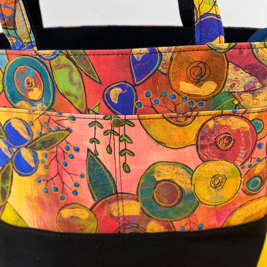 Out and About Handbag Abstract Floral