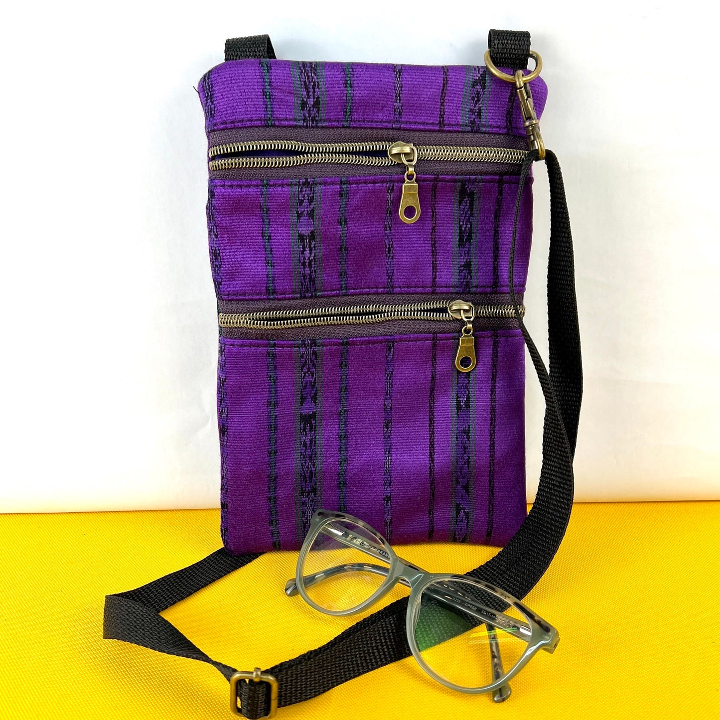 Mini Crossbody Purple Handwoven