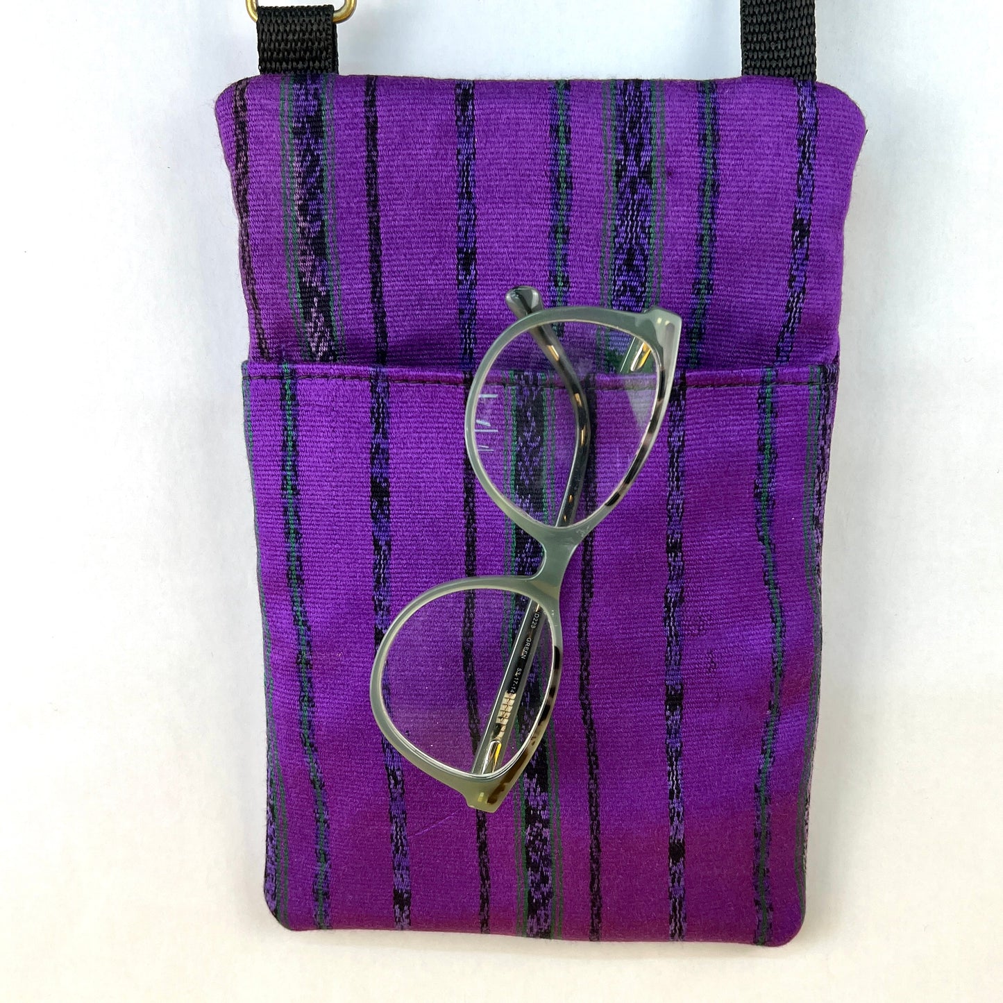 Mini Crossbody Purple Handwoven