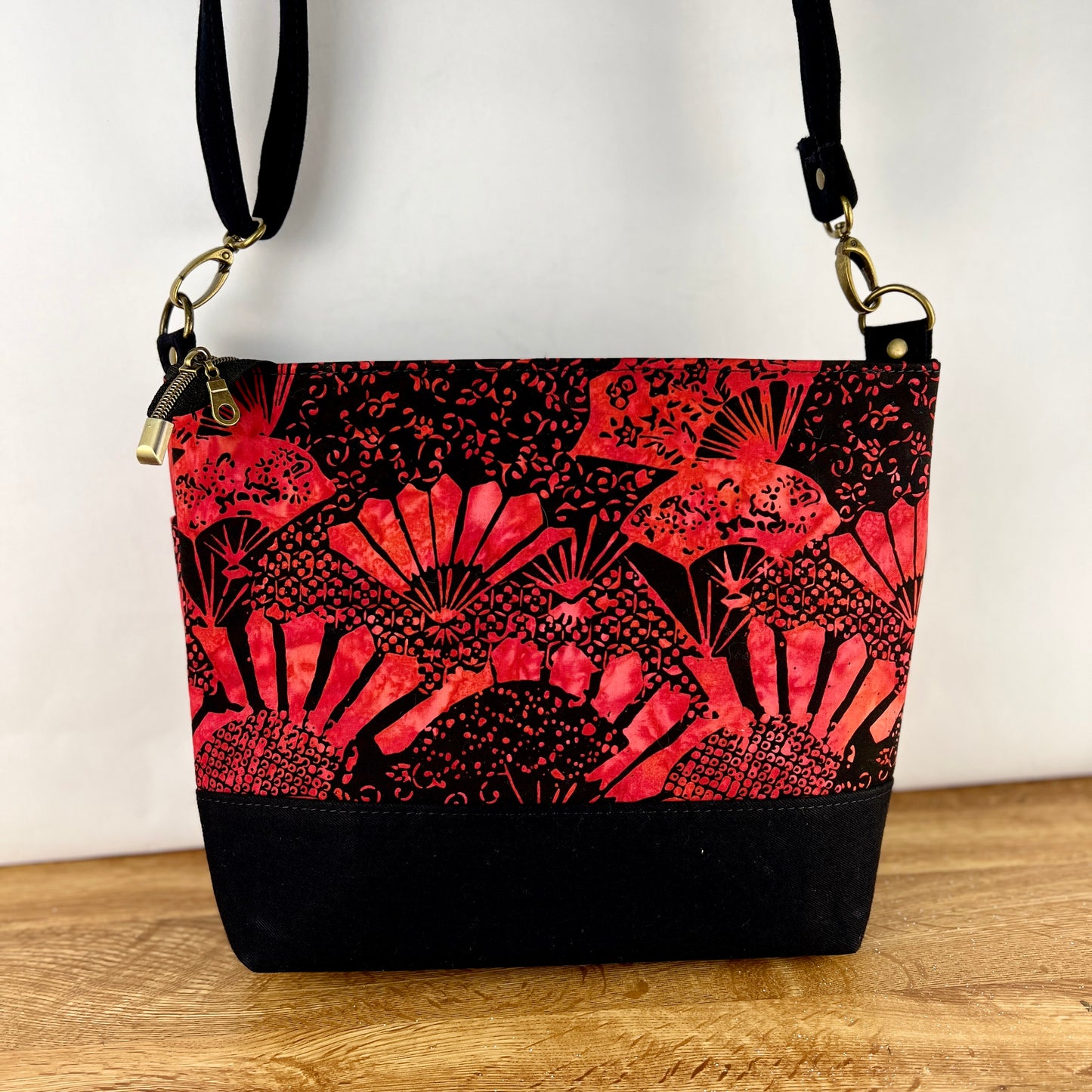 Out and About Crossbody Red Fans