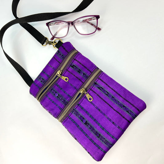 Mini Crossbody Purple Handwoven